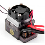 ESC BRUSHED 320A 7.2V A 12V / LIPO 7.4V A 11.1V PARA 1 OU 2 MOTORES 540 / 550 PARA AUTOMODELOS 1/10 E 1/8 EB320A